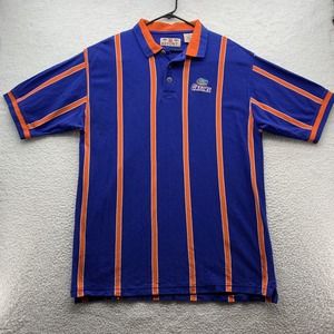 VTG B Resort Florida Gators Polo Shirt Mens‎ XXL Blue Orange Striped Golf NCAA